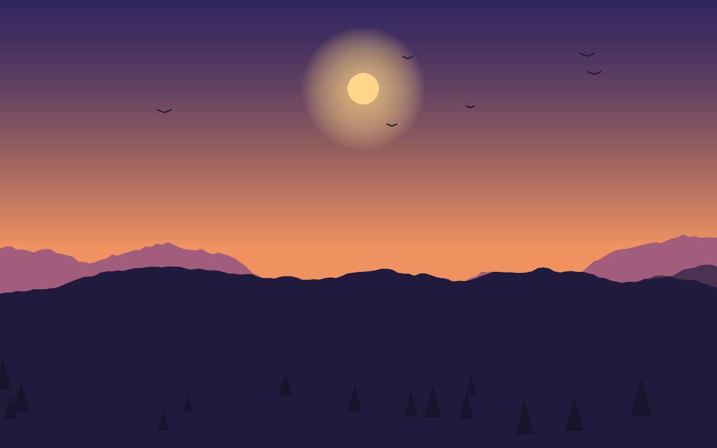 Landschapsillustratie