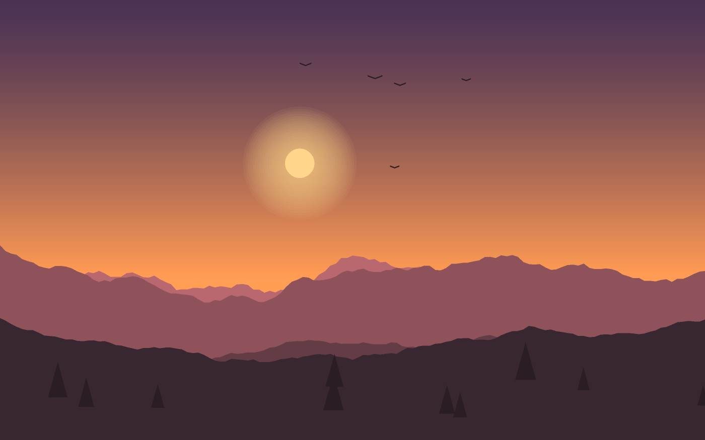 Landschaftsillustration