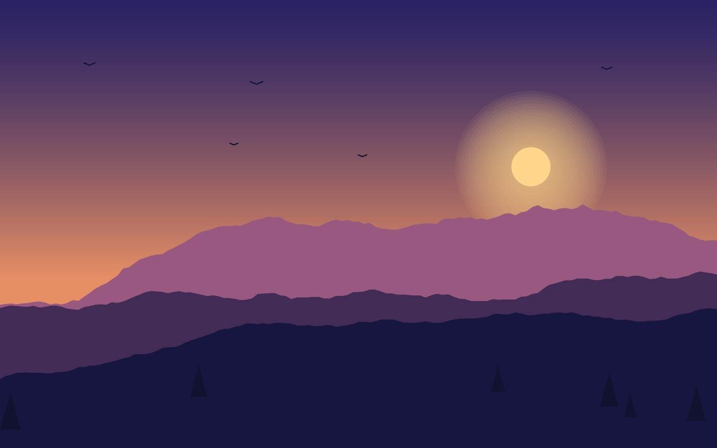 Ilustrace krajiny